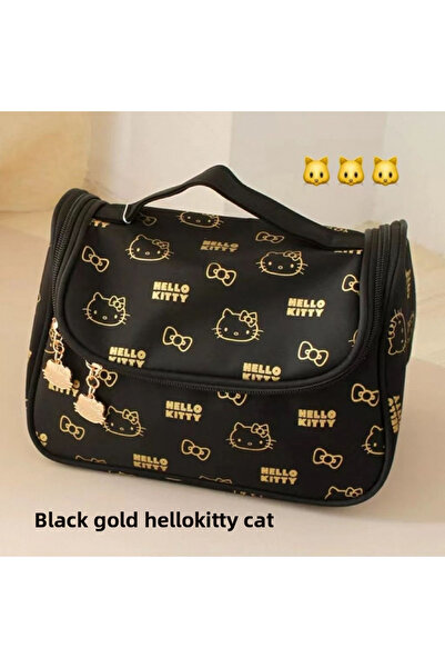 Choice1 Black Gold Portable, hangable travel skincare and makeup storage bag,...