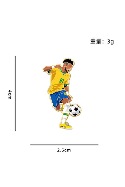 Choice3 D 1-4pcs Football Enamel Pin Set Cool Star Professional Athletes Lape...