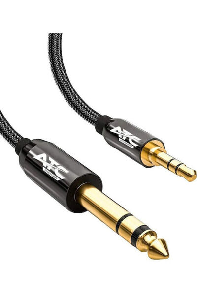 ATC Καλώδιο αρσενικό 6.3mm - αρσενικό 3.5mm 5μ Χρυσό (02.008.0141)