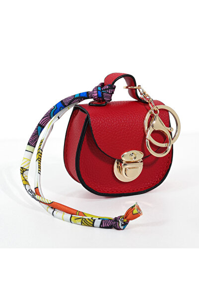 Choice3 Red Mini PU Leather Saddle Bag Charm Bag Pendant Luxury Cute Coin Pur...