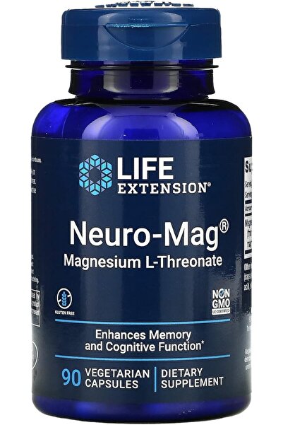 Life Extension نيورو-ماج ماغنيسيوم إل-ثريونات - 90 كبسولة نباتية