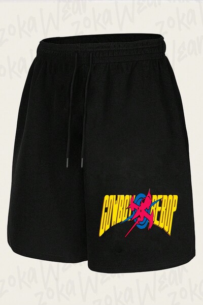 ZOKAWEAR Unisex Cowboy Bebop Logo Design Printed Shorts