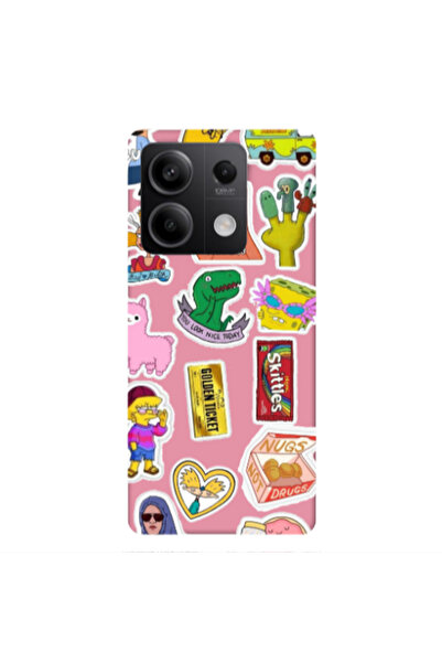 Other Xiaomi Redmi Note 13 5G best cartoons Pink Colored Silicone TPU Θήκη