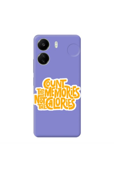 Other Xiaomi Redmi 13C Count the memories not the calories Purple Colored Sil...