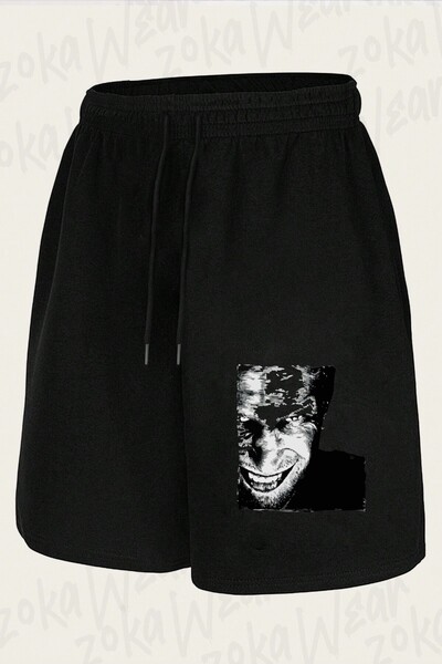 ZOKAWEAR شورت مطبوع بتصميم Aphex Twin للجنسين