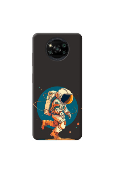 Other Xiaomi Poco X3 /X3 Pro Run Space Black Colored Silicone TPU Θήκη