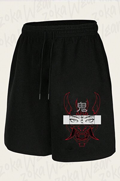 ZOKAWEAR Unisex Oni (CRVENI) dizajn šortsa sa printom