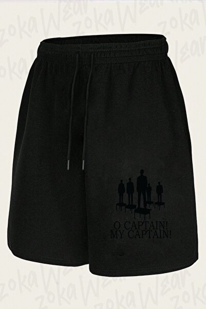 ZOKAWEAR Unisex Σορτς με στάμπα  "Dead Poets Society O Captain "