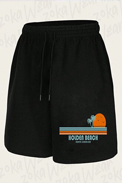 ZOKAWEAR Unisex Holden Beach North Carolina Design Printed Shorts