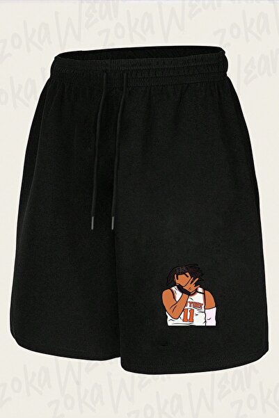 ZOKAWEAR Unisex Jalen Brunson 3 Point Design Printed Shorts