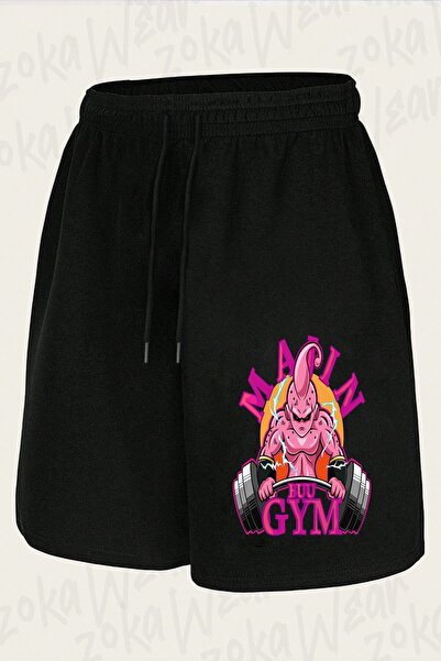 ZOKAWEAR شورت مطبوع بتصميم Majin Buu Gym Dragonball Z للجنسين