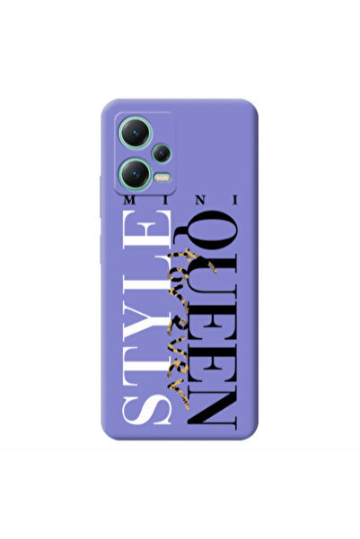 Other Xiaomi Redmi Note 12 Pro 5G Mini Quen Forever Purple Colored Silicone T...