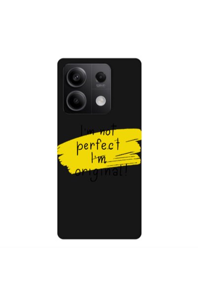 Other Xiaomi Redmi Note 13 5G I m not perfect Black Colored Silicone TPU Θήκη