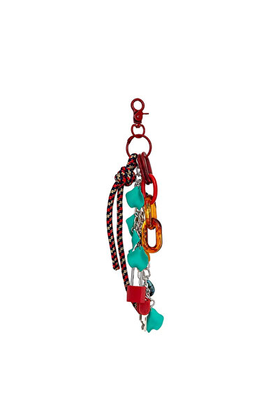 Choice Red Fashion Design Lock Key Pendant Keychain Colorful Keyring For Wome...