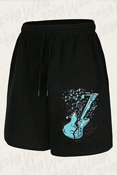 ZOKAWEAR Unisex Electric Guitar V5 Design Printed Shorts