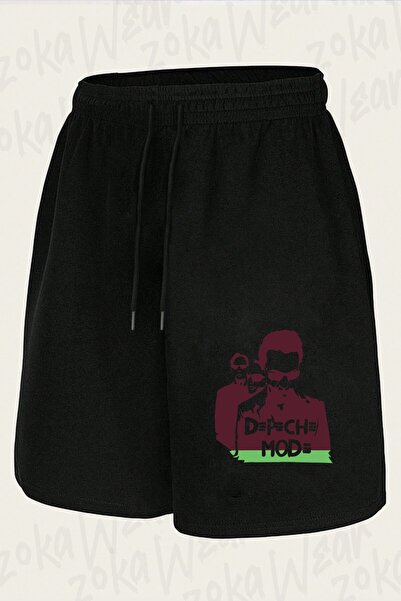 ZOKAWEAR Unisex σορτς με στάμπα της μπάντας Depeche Mode