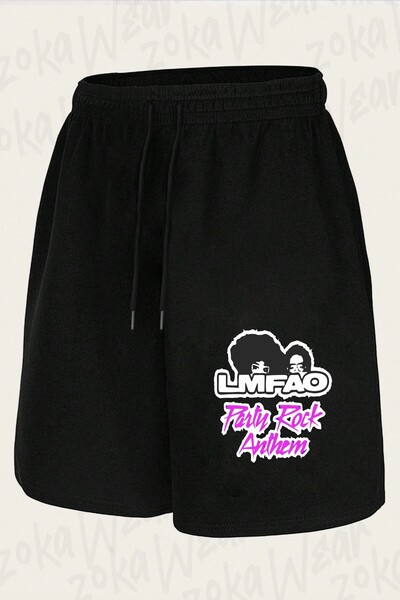 ZOKAWEAR Unisex Lmfao Party Rock Design Printed Shorts