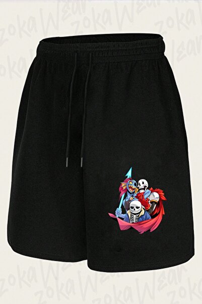 ZOKAWEAR Unisex Undertale Sans V7 Design Printed Shorts