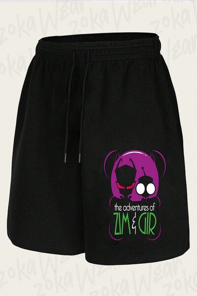 ZOKAWEAR Unisex σορτς με στάμπα Invader Zim v14