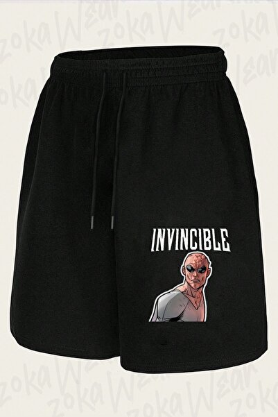 ZOKAWEAR Unisex Invincible v19 Σορτς με στάμπα σχεδίου