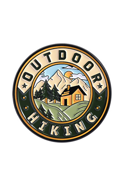 Choice4 QHXZ5071 OUTDOOR HIKING Enamel Pins Custom HIKING IS MY THERAPY Brooc...