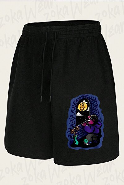 ZOKAWEAR Unisex Bitcoin 3 Design Printed Shorts