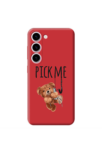 Other Samsung S23 Plus Pick me Red Colored Silicone TPU Θήκη