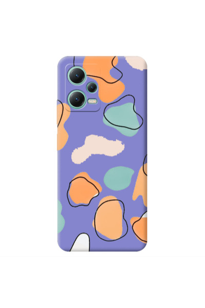 Other Xiaomi Redmi Note 12 Pro 5G Colorful spots Purple Colored Silicone TPU ...