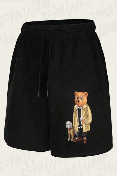 ZOKAWEAR Unisex Style Bear Teddy Bear Design Printed Shorts