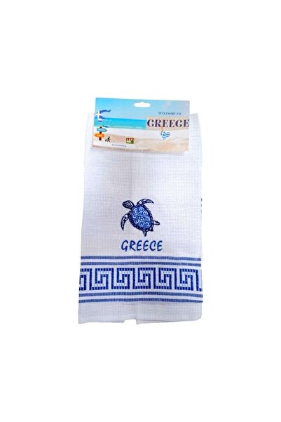 Tradesor Πετσέτα ποτηρόπανο Souvenir με κέντημα - Σετ 12pcs - Greece - 416044