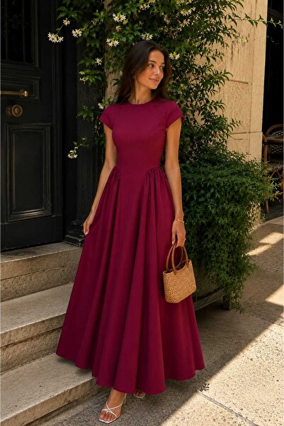 Hola Lady Belden Bağlamalı Basic Elbise HL022