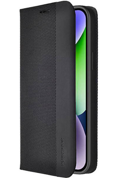 Zizo Puregear Book Piele sintetică Negru (iPhone 14 Plus)