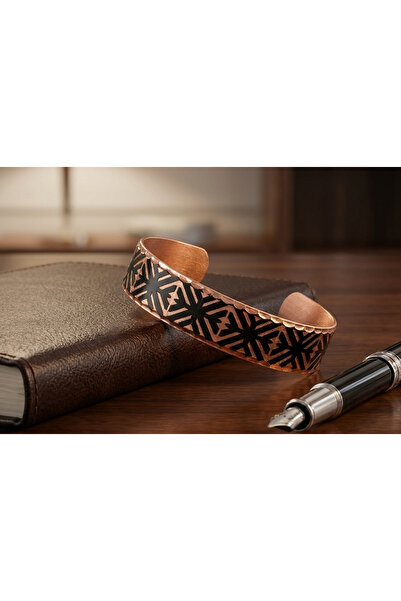 Erol Bakır New Series 2054 Bijouterie Bracelet 100% Handmade Copper