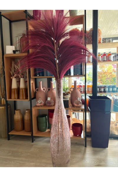Dijk Vază unică din sticlă reciclată - H 100 cm, aspect special