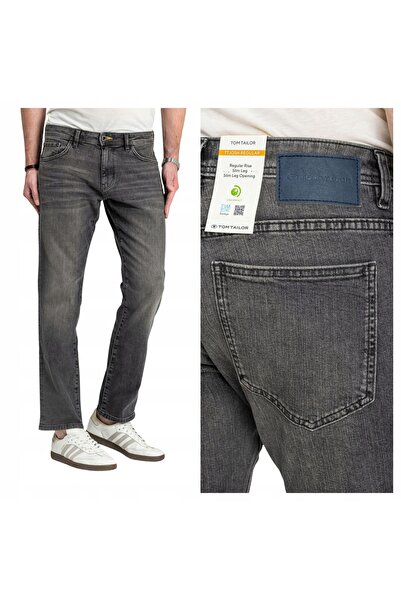 Tom Tailor Blugi Barbati, Tom Tailor, Stil TTJosh, W36-L32 US, Gri, Croială R...