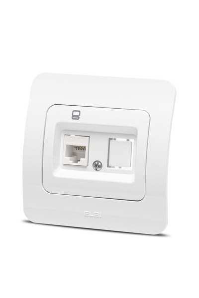 ELBİ Jazz priza UTP 1XRJ45, alb, Elbi,