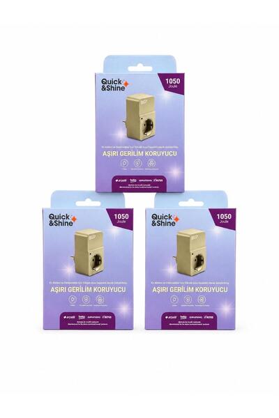 Quick&Shine AKIM KORUYUCU PRİZ 3 ADET
