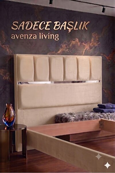 Avenza living Tek Kişilik Baza Başlığı - 90 cm Silinebilir Baby Face Kumaş Ka...