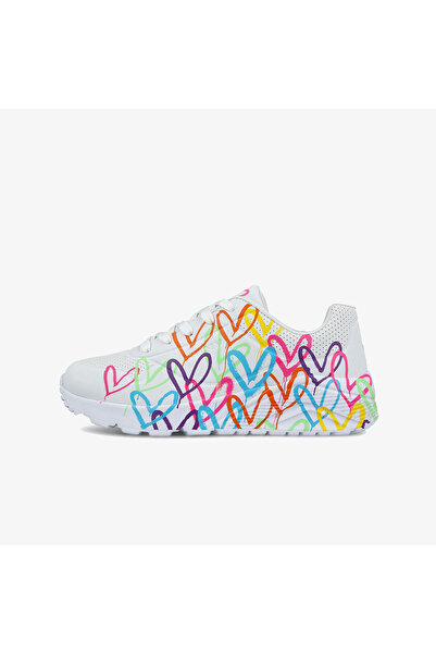 SKECHERS Adidași albi pentru copii