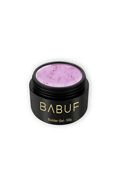 BABUF Gel constructie Pink Petals cu flori uscate, roz-lila, 50g