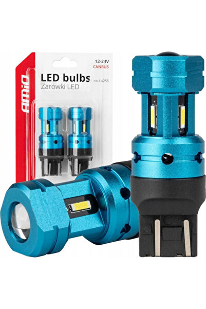 AMIO Λάμπες Αυτοκινήτου T20 / W21/5W Canbus LED 6000K Ψυχρό Λευκό 12-24V 2 τε...