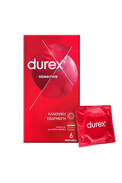Durex Ευαίσθητα Προφυλακτικά 6 Τεμάχια