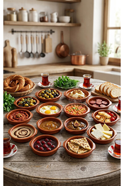 AR HOME 12 Pcs Multi Purpose earthenware mini palate Set.