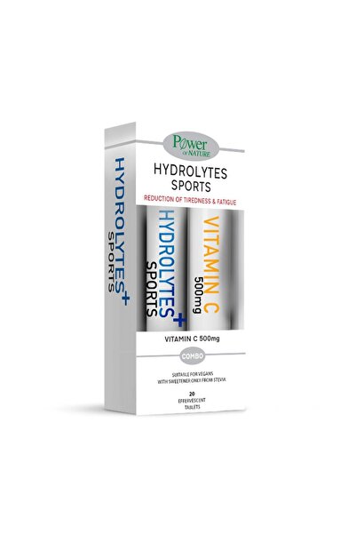 Power Health Combo Hydrolytes Sports, 20 δισκία & Βιταμίνη C 500mg, 20 δισκία...