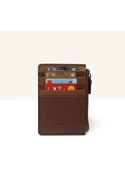 Grande Genuine Leather Card Holder Zipper Wallet
