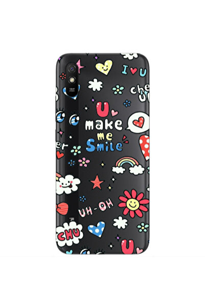 Other Xiaomi Redmi 9A Rainbow flowers Transparent Silicone TPU Θήκη