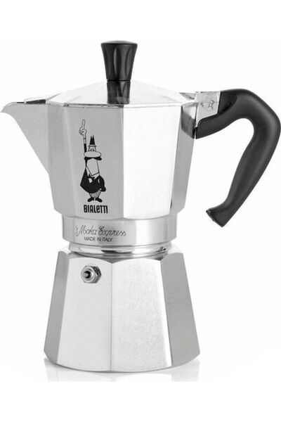 Bialetti Μόκα Εξπρές Καφετιέρα Εσπρέσο για εστίες 2 φλιτζάνια Ασημί Κωδικός: ...