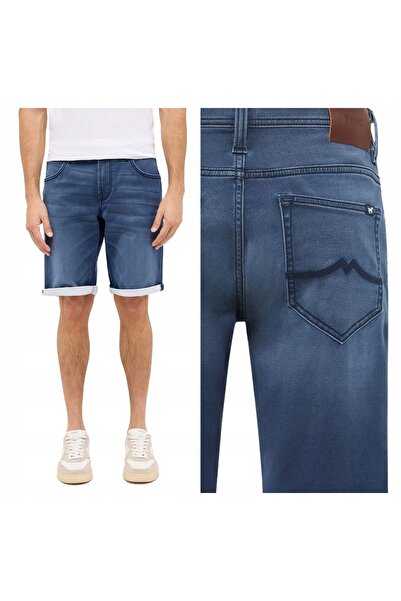 Mustang Blugi Barbati Scurti, Chicago Shorts, Marime 32, Albastru, Regular Fi...