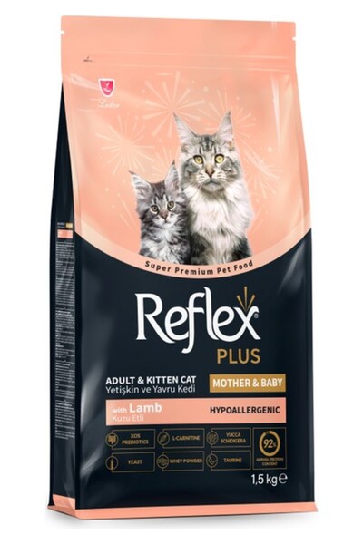 Reflex Plus Mother&Baby Premium Kalite Kuzulu Yavru Kedi Maması 1.5 Kg Türkiy...