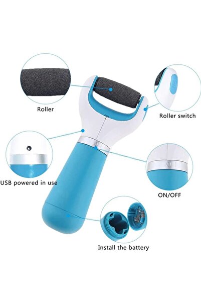 neşe natural Elektronik ayak bakım ürünü ayak dosyası elektrik pedikür pil ay...